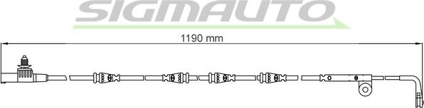 SIGMAUTO WI0630 - Xəbərdarlıq Kontakt, əyləc padinin aşınması furqanavto.az