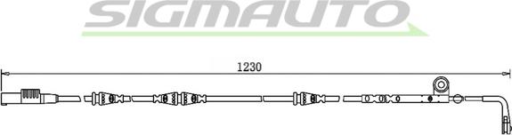 SIGMAUTO WI0763 - Xəbərdarlıq Kontakt, əyləc padinin aşınması furqanavto.az