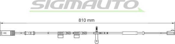 SIGMAUTO WI0700 - Xəbərdarlıq Kontakt, əyləc padinin aşınması furqanavto.az