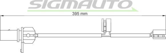 SIGMAUTO WI0731 - Xəbərdarlıq Kontakt, əyləc padinin aşınması furqanavto.az
