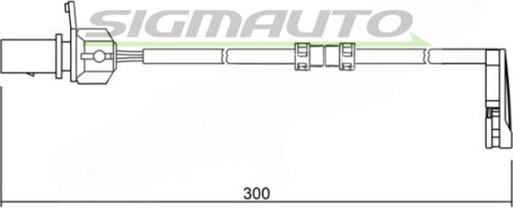 SIGMAUTO WI0733 - Xəbərdarlıq Kontakt, əyləc padinin aşınması furqanavto.az