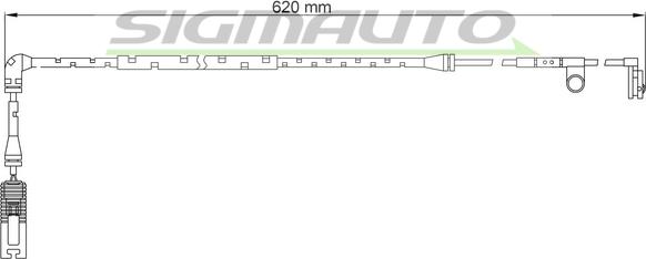SIGMAUTO WI0729 - Xəbərdarlıq Kontakt, əyləc padinin aşınması furqanavto.az