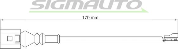 SIGMAUTO WI0771 - Xəbərdarlıq Kontakt, əyləc padinin aşınması furqanavto.az