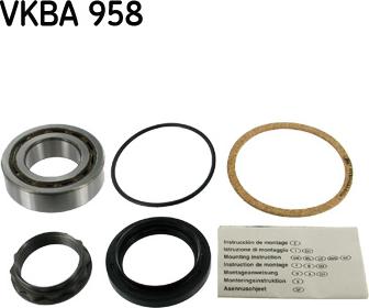 SKF VKBA 958 - Təkər qovşağı, podşipnik dəsti furqanavto.az