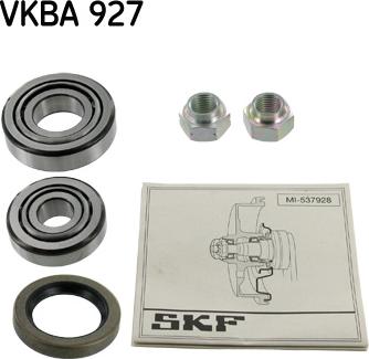 SKF VKBA 927 - Təkər qovşağı, podşipnik dəsti furqanavto.az