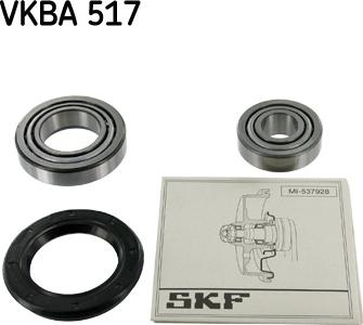SKF VKBA 517 - Təkər qovşağı, podşipnik dəsti furqanavto.az