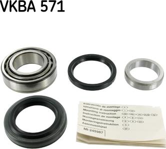 SKF VKBA 571 - Təkər qovşağı, podşipnik dəsti furqanavto.az