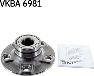 SKF VKBA 6981 - Təkər qovşağı, podşipnik dəsti furqanavto.az