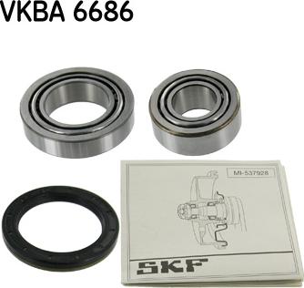 SKF VKBA 6686 - Təkər qovşağı, podşipnik dəsti furqanavto.az
