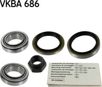 SKF VKBA 686 - Təkər qovşağı, podşipnik dəsti furqanavto.az