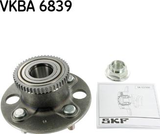 SKF VKBA 6839 - Təkər qovşağı, podşipnik dəsti furqanavto.az