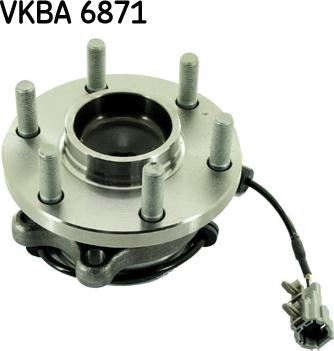 SKF VKBA 6871 - Təkər qovşağı, podşipnik dəsti furqanavto.az