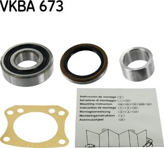 SKF VKBA 673 - Təkər qovşağı, podşipnik dəsti furqanavto.az