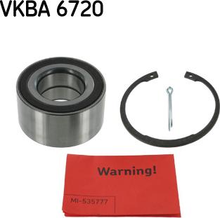 SKF VKBA 6720 - Təkər qovşağı, podşipnik dəsti furqanavto.az