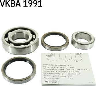 SKF VKBA 1991 - Təkər qovşağı, podşipnik dəsti furqanavto.az