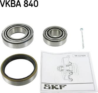 SKF VKBA 840 - Təkər qovşağı, podşipnik dəsti furqanavto.az