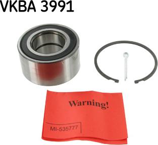 SKF VKBA 3991 - Təkər qovşağı, podşipnik dəsti furqanavto.az