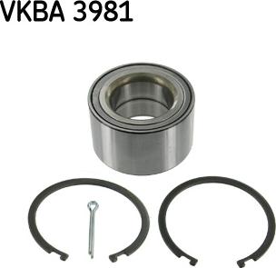 SKF VKBA 3981 - Təkər qovşağı, podşipnik dəsti furqanavto.az