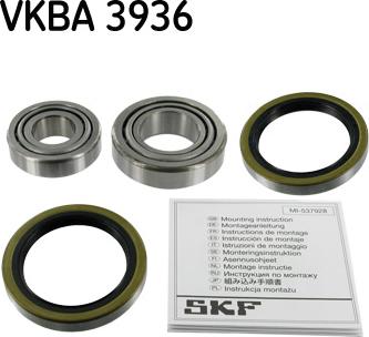 SKF VKBA 3936 - Təkər qovşağı, podşipnik dəsti furqanavto.az