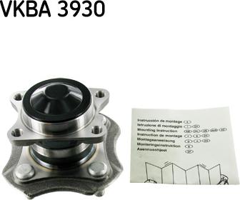 SKF VKBA 3930 - Təkər qovşağı, podşipnik dəsti furqanavto.az