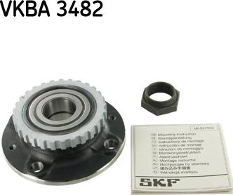 SKF VKBA 3482 - Təkər qovşağı, podşipnik dəsti furqanavto.az