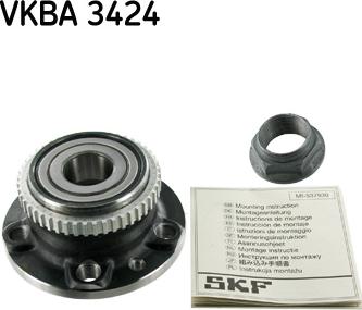 SKF VKBA 3424 - Təkər qovşağı, podşipnik dəsti furqanavto.az