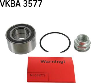 SKF VKBA 3577 - Təkər qovşağı, podşipnik dəsti furqanavto.az