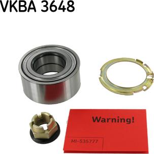 SKF VKBA 3648 - Təkər qovşağı, podşipnik dəsti furqanavto.az
