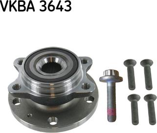 SKF VKBA 3643 - Təkər qovşağı, podşipnik dəsti www.furqanavto.az