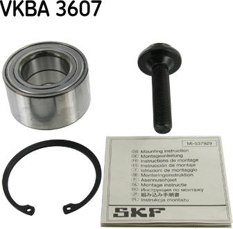SKF VKBA 3607 - Təkər qovşağı, podşipnik dəsti furqanavto.az