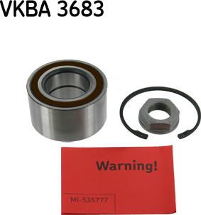 SKF VKBA 3683 - Təkər qovşağı, podşipnik dəsti furqanavto.az