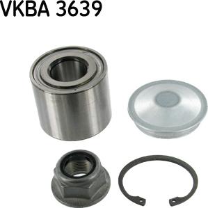 SKF VKBA 3639 - Təkər qovşağı, podşipnik dəsti furqanavto.az