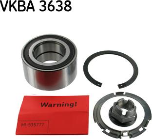 SKF VKBA 3638 - Təkər qovşağı, podşipnik dəsti furqanavto.az