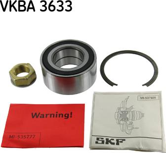 SKF VKBA 3633 - Təkər qovşağı, podşipnik dəsti furqanavto.az