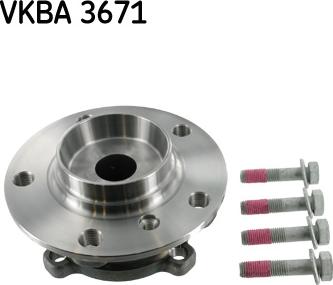 SKF VKBA 3671 - Təkər qovşağı, podşipnik dəsti furqanavto.az