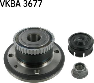 SKF VKBA 3677 - Təkər qovşağı, podşipnik dəsti furqanavto.az