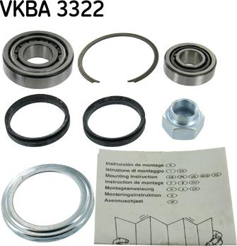 SKF VKBA 3322 - Təkər qovşağı, podşipnik dəsti furqanavto.az