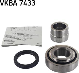 SKF VKBA 7433 - Təkər qovşağı, podşipnik dəsti furqanavto.az