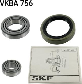 SKF VKBA 756 - Təkər qovşağı, podşipnik dəsti furqanavto.az
