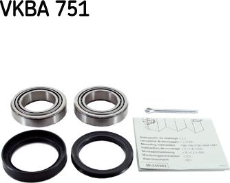 SKF VKBA 751 - Təkər qovşağı, podşipnik dəsti furqanavto.az