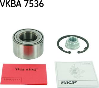 SKF VKBA 7536 - Təkər qovşağı, podşipnik dəsti furqanavto.az