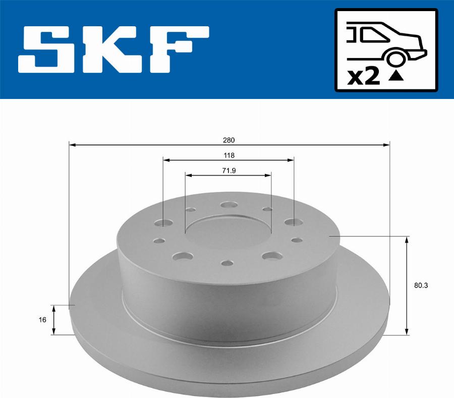 SKF VKBD 90065 S2 - Əyləc Diski furqanavto.az