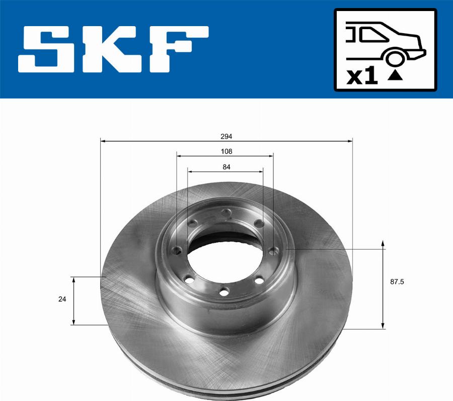 SKF VKBD 90190 V1 - Əyləc Diski furqanavto.az