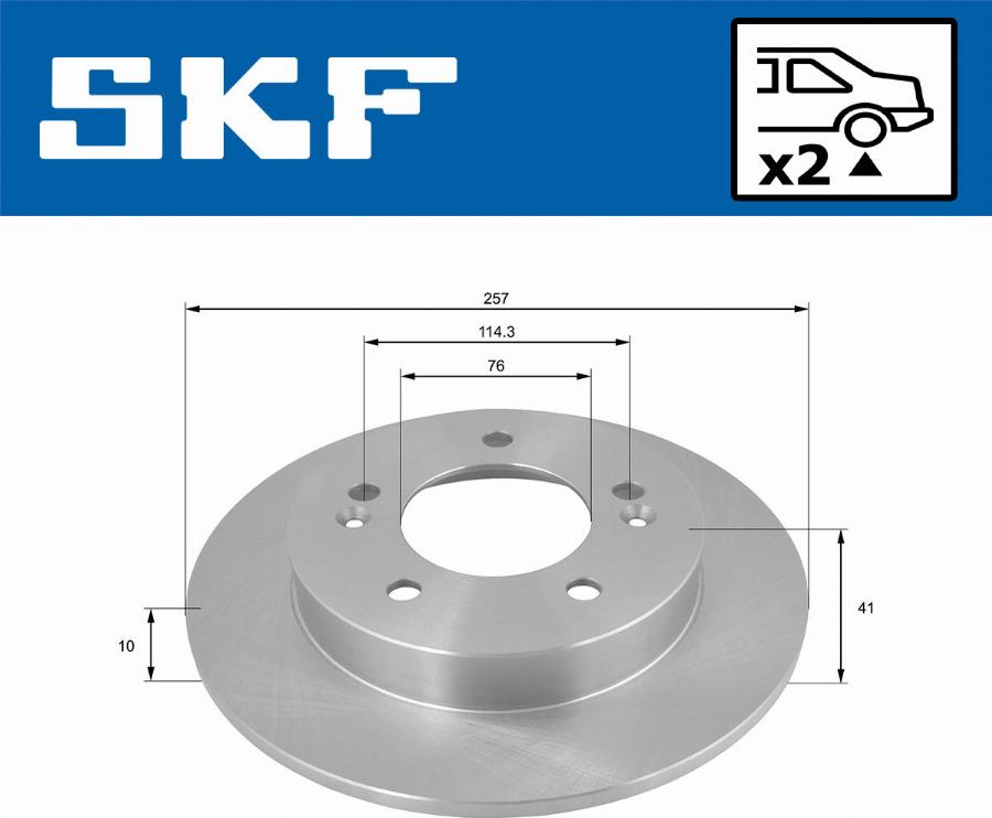 SKF VKBD 90310 S2 - Əyləc Diski furqanavto.az