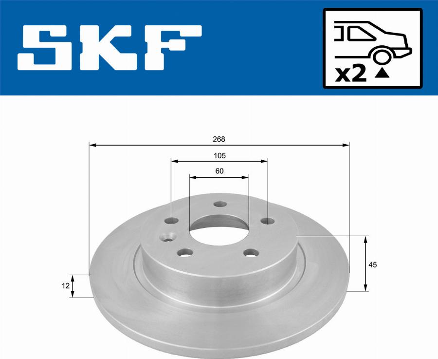 SKF VKBD 90298 S2 - Əyləc Diski furqanavto.az