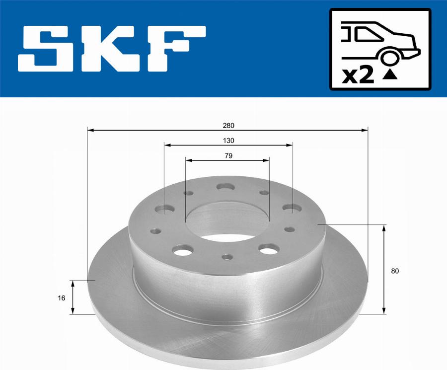 SKF VKBD 90240 S2 - Əyləc Diski furqanavto.az