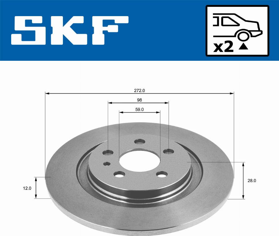 SKF VKBD 90247 S2 - Əyləc Diski furqanavto.az