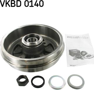 SKF VKBD 0140 - Əyləc barabanı furqanavto.az