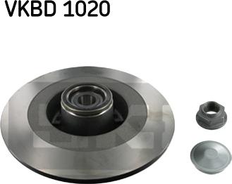 SKF VKBD 1020 - Əyləc Diski furqanavto.az