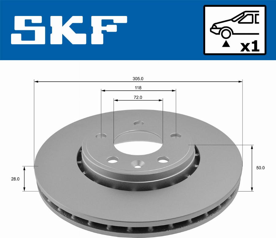 SKF VKBD 80046 V1 - Əyləc Diski furqanavto.az